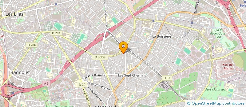localisation de l'entreprise MADAME MARTINE RASSINEUX à MONTREUIL