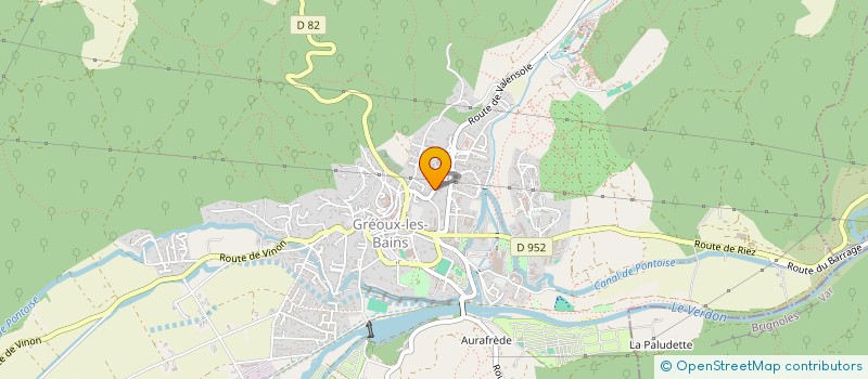 localisation de l'entreprise MADAME MARTINE RAUBY à GREOUX-LES-BAINS