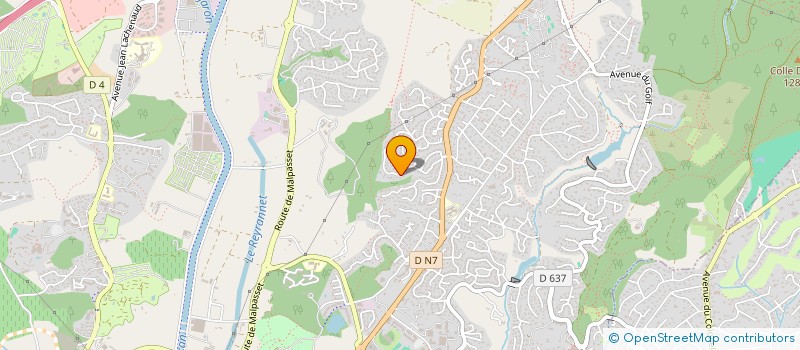 localisation de l'entreprise MADAME MARTINE RAUX à FREJUS