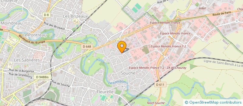 localisation de l'entreprise MADAME MARTINE RAVARD à NIORT