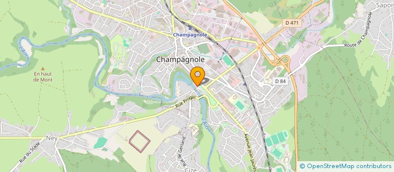 localisation de l'entreprise MADAME MARTINE RECHARD à CHAMPAGNOLE