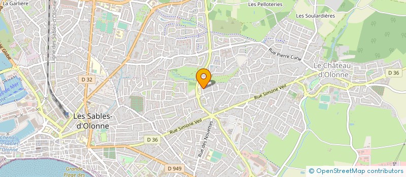 localisation de l'entreprise MADAME MARTINE REMAUD à LES SABLES D'OLONNE