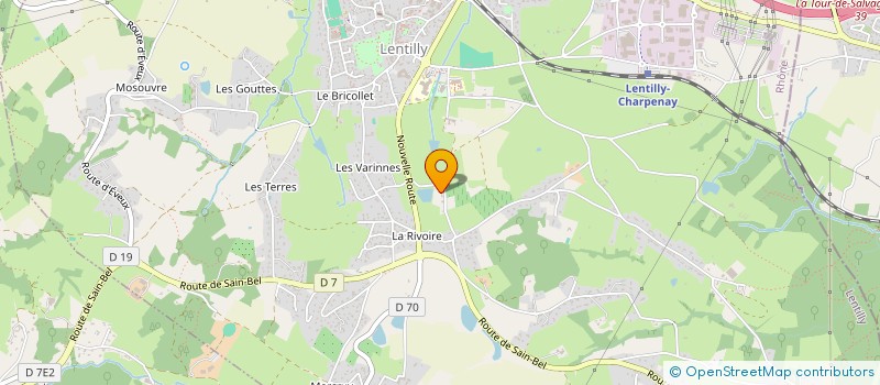 localisation de l'entreprise MADAME MARTINE REMONT  LENTILLY