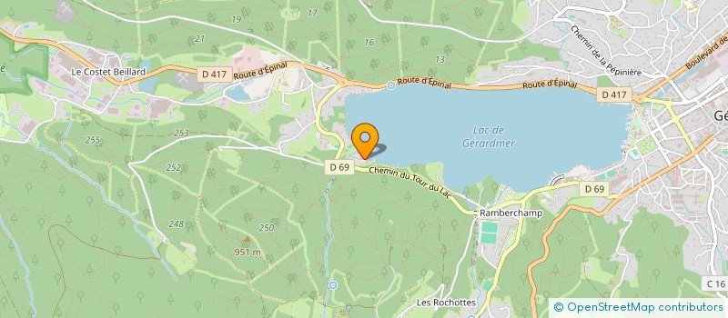 localisation de l'entreprise MADAME MARTINE REMY à GERARDMER