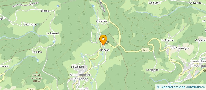 localisation de l'entreprise MADAME MARTINE RENARD  SAINT-BONNET-LE-TRONCY