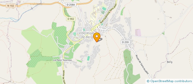 localisation de l'entreprise MADAME MARTINE RENARDET à VILLENEUVE-DE-BERG