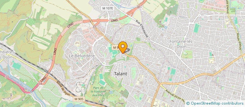 localisation de l'entreprise MADAME MARTINE RENAUD  TALANT