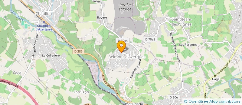 localisation de l'entreprise MADAME MARTINE RENAULT  BELMONT-D'AZERGUES