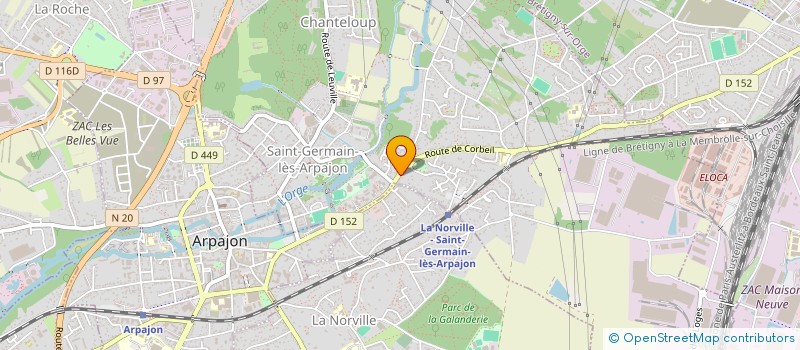 localisation de l'entreprise MADAME MARTINE RENAUX à SAINT-GERMAIN-LES-ARPAJON