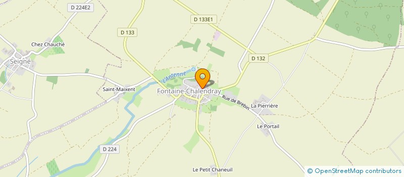 localisation de l'entreprise MADAME MARTINE RESERVE à FONTAINE-CHALENDRAY