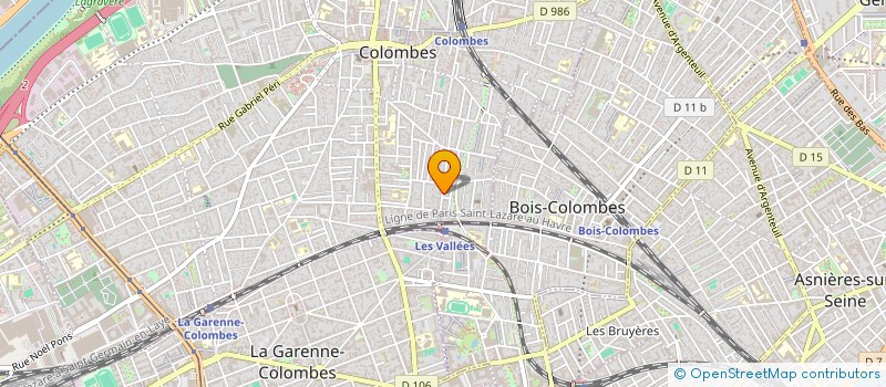 localisation de l'entreprise MADAME MARTINE RETOURNE  COLOMBES
