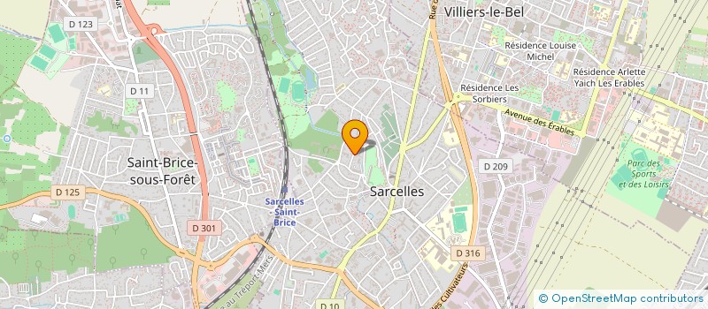 localisation de l'entreprise MADAME MARTINE RHEIN  SARCELLES