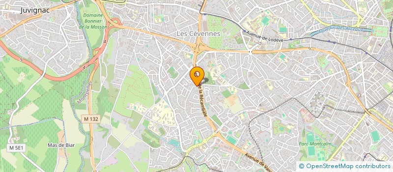 localisation de l'entreprise MADAME MARTINE RICHARD à MONTPELLIER