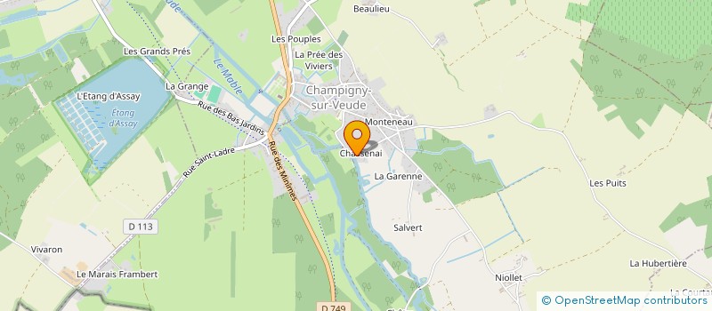 localisation de l'entreprise MADAME MARTINE RIEHL  CHAMPIGNY-SUR-VEUDE