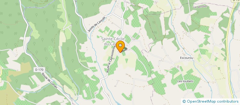 localisation de l'entreprise MADAME MARTINE RINGLET  SAINTE-CECILE-DU-CAYROU