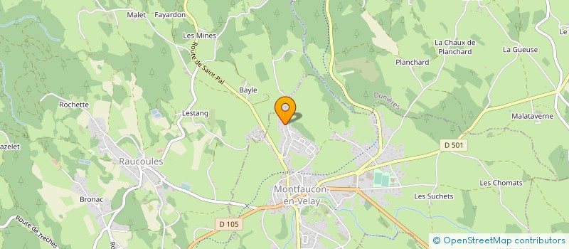 localisation de l'entreprise MADAME MARTINE RIVERE BAILLES  RAUCOULES