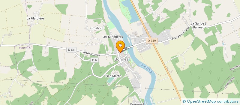 localisation de l'entreprise MADAME MARTINE RIVET LOUPIAS  BONNES