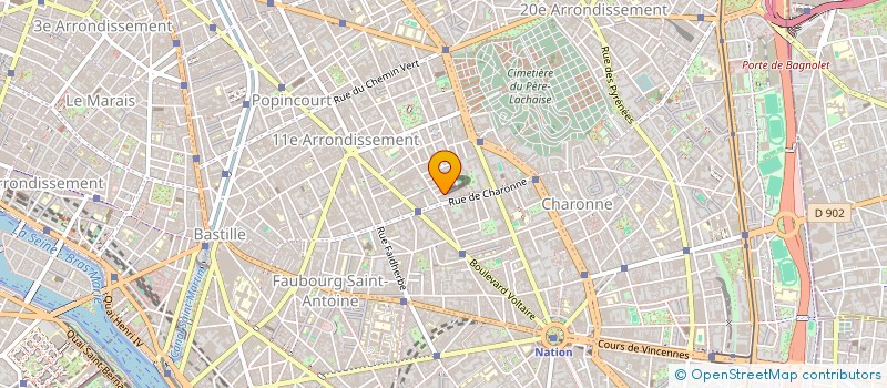 localisation de l'entreprise MADAME MARTINE RIZ  PARIS