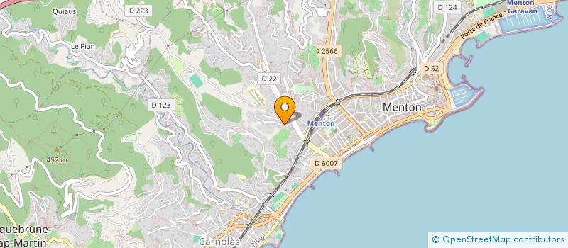 localisation de l'entreprise MADAME MARTINE RIZZICA  MENTON