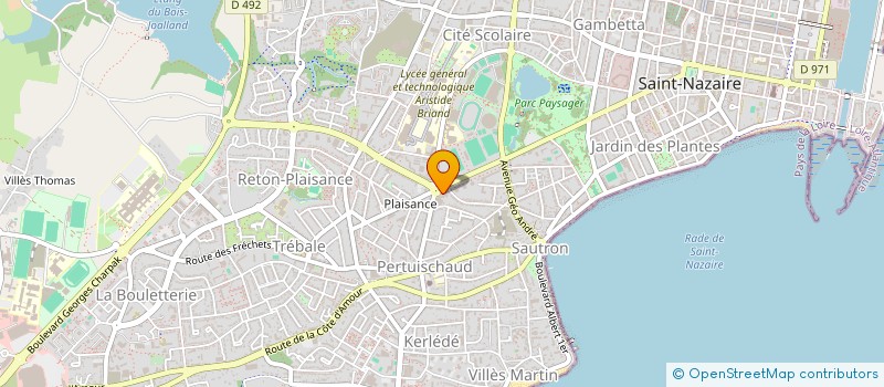 localisation de l'entreprise MADAME MARTINE ROBERT à SAINT-NAZAIRE