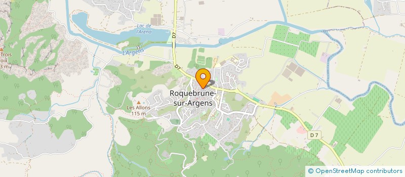 localisation de l'entreprise MADAME MARTINE ROCHER à ROQUEBRUNE-SUR-ARGENS
