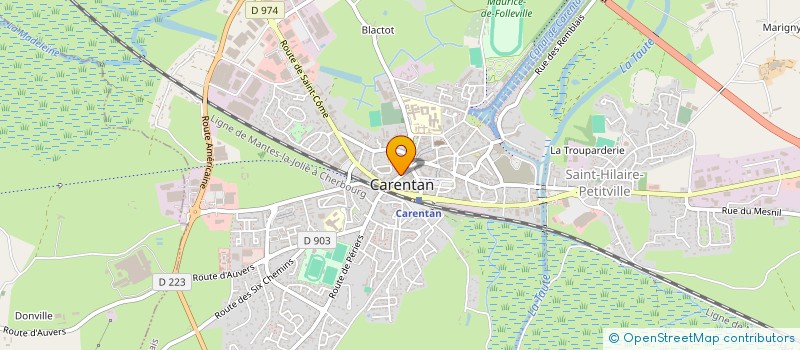 localisation de l'entreprise MADAME MARTINE ROCQUES à CARENTAN-LES-MARAIS