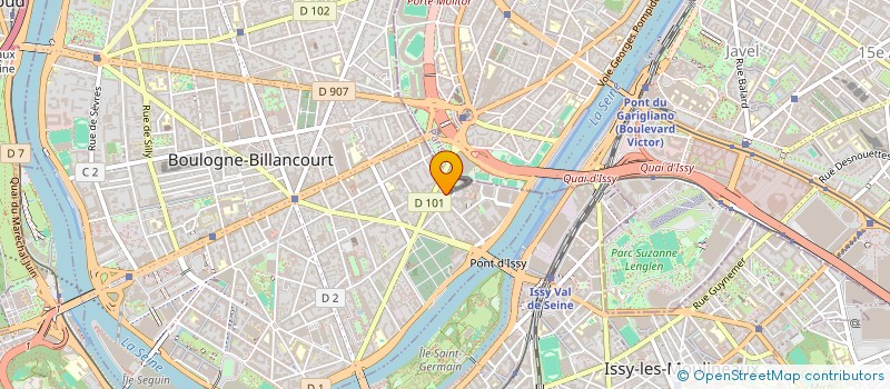 localisation de l'entreprise MADAME MARTINE ROESCH  BOULOGNE-BILLANCOURT