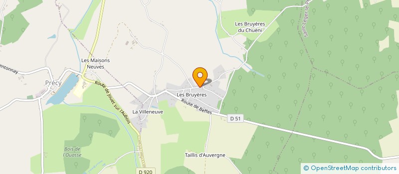 localisation de l'entreprise MADAME MARTINE ROLLIN  JUSSY-LE-CHAUDRIER