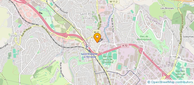 localisation de l'entreprise MADAME MARTINE ROMEYER  SAINT-ETIENNE