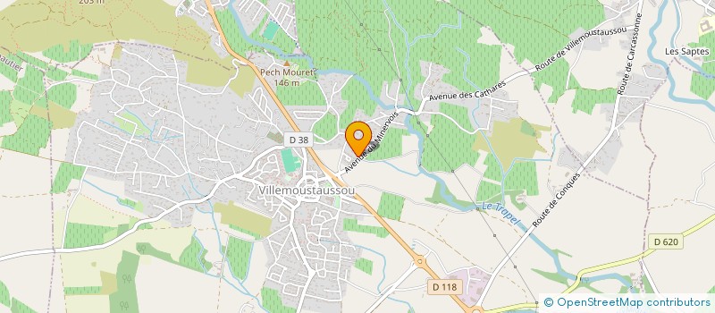 localisation de l'entreprise MADAME MARTINE ROQUE  VILLEMOUSTAUSSOU