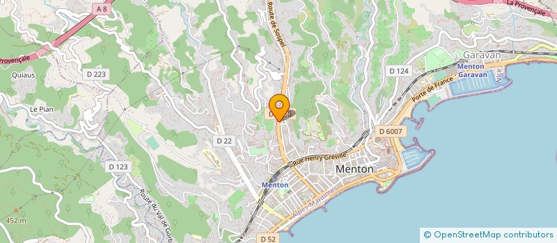 localisation de l'entreprise MADAME MARTINE ROSCIAN à MENTON