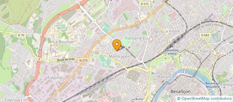 localisation de l'entreprise MADAME MARTINE ROSTICHER à BESANCON
