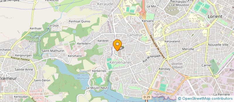 localisation de l'entreprise MADAME MARTINE ROUELLE  LORIENT