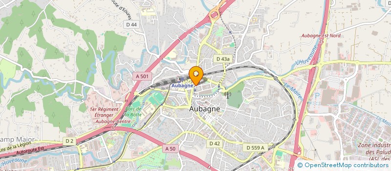 localisation de l'entreprise MADAME MARTINE ROUSSET  AUBAGNE