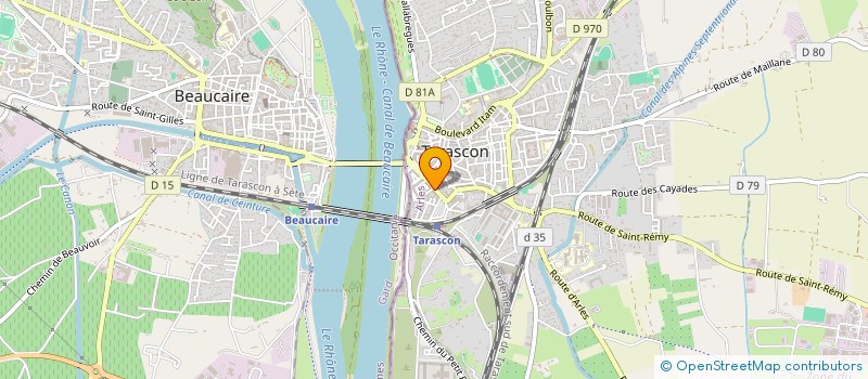 localisation de l'entreprise MADAME MARTINE ROUX  TARASCON