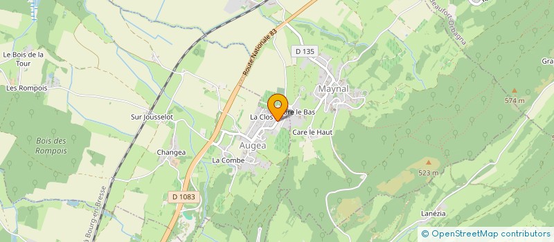 localisation de l'entreprise MADAME MARTINE ROY  AUGEA