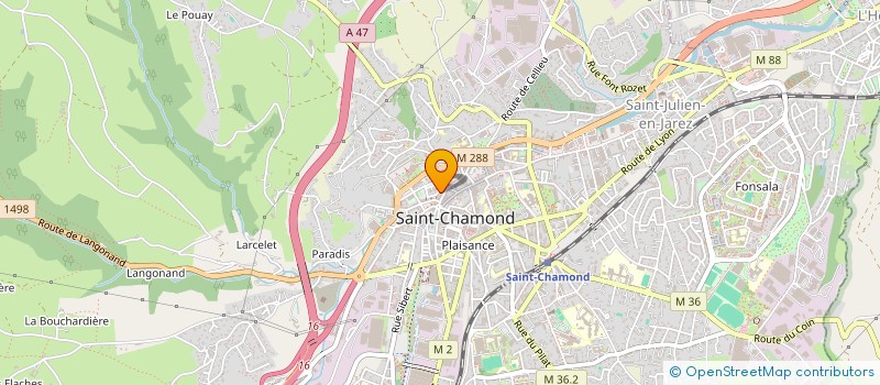 localisation de l'entreprise MADAME MARTINE ROYET à SAINT-CHAMOND