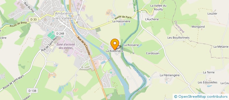 localisation de l'entreprise MADAME MARTINE RUAULT à AMBRIERES-LES-VALLEES