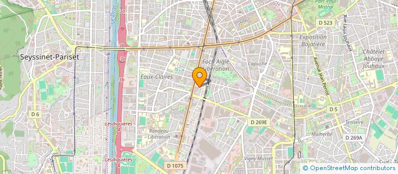 localisation de l'entreprise MADAME MARTINE RUFFIER-MONET  GRENOBLE