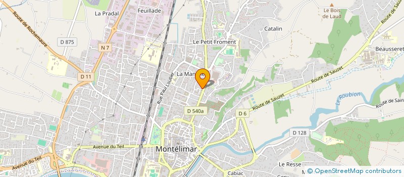 localisation de l'entreprise MADAME MARTINE RUIZ  PUY-SAINT-MARTIN