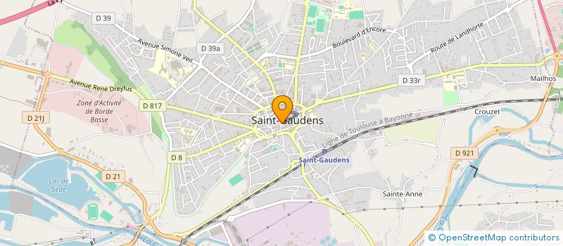 localisation de l'entreprise MADAME MARTINE RUZE à SAINT-GAUDENS