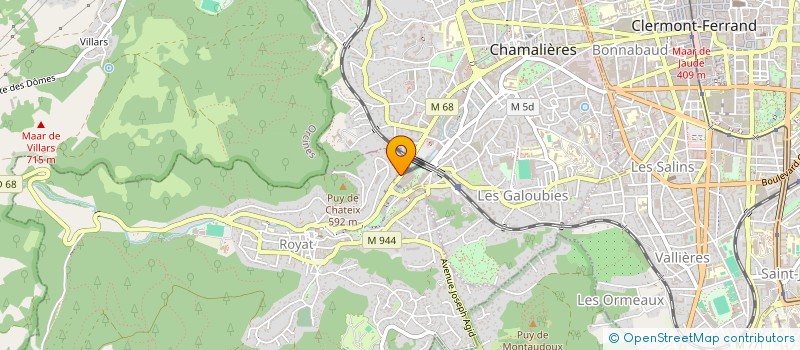 localisation de l'entreprise MADAME MARTINE SABATIER  CHAMALIERES