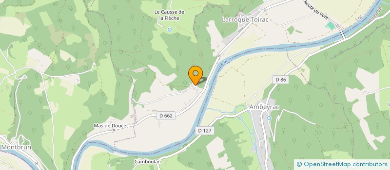 localisation de l'entreprise MADAME MARTINE SACARRERE  LARROQUE-TOIRAC