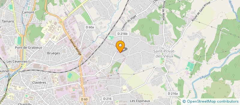 localisation de l'entreprise MADAME MARTINE SAGIT  SAINT-PRIVAT-DES-VIEUX