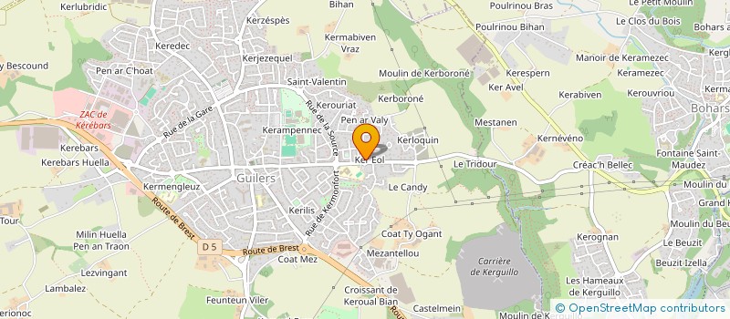 localisation de l'entreprise MADAME MARTINE SALAUN à GUILERS