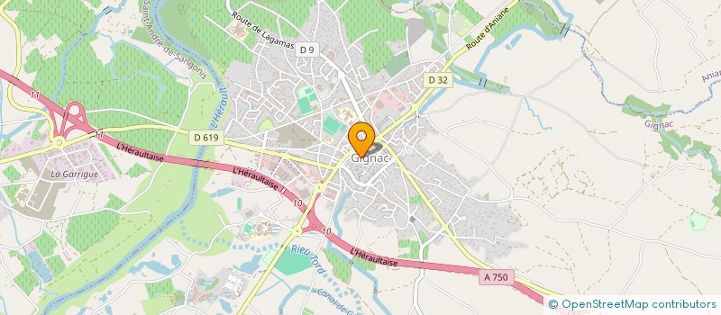 localisation de l'entreprise MADAME MARTINE SANCHEZ  GIGNAC