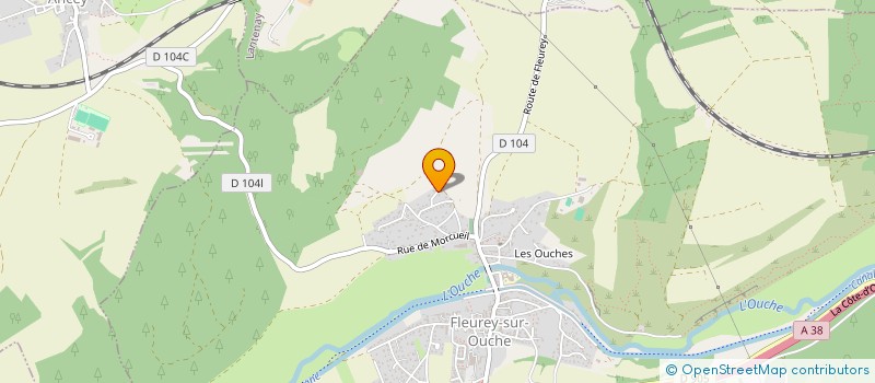 localisation de l'entreprise MADAME MARTINE SAQUET  FLEUREY-SUR-OUCHE