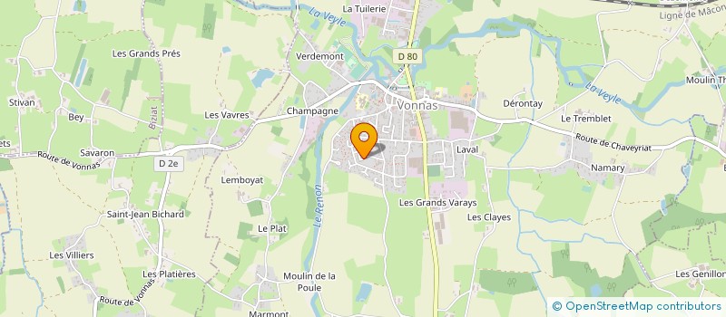 localisation de l'entreprise MADAME MARTINE SAUNIER à VONNAS