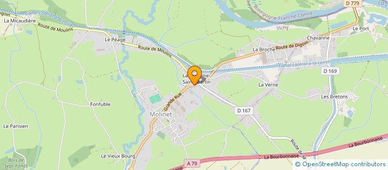 localisation de l'entreprise MADAME MARTINE SAUNIER  MOLINET