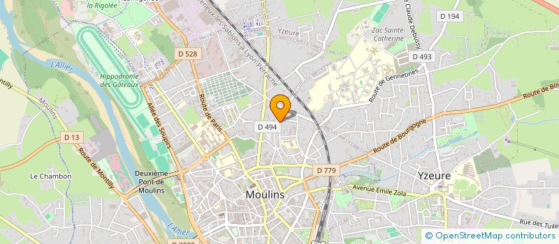 localisation de l'entreprise MADAME MARTINE SAURET à MOULINS